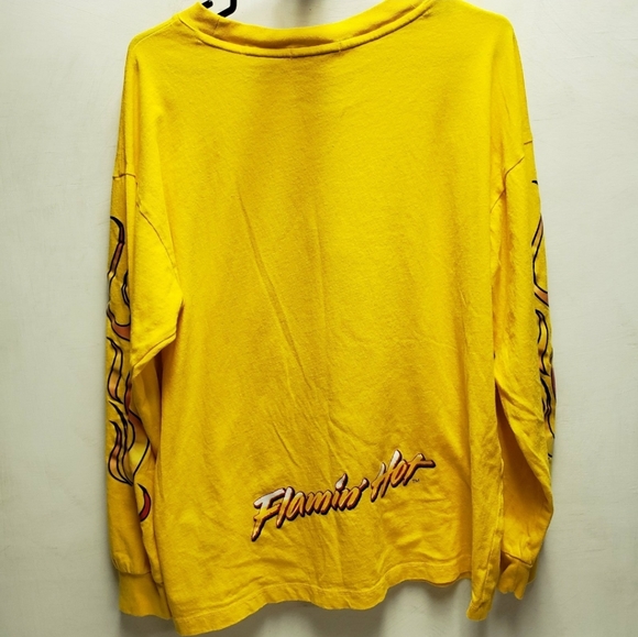 Flaming Hot Cheetos Long Sleeve graphic tee shirt medium womens - Picture 2 of 6